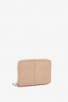 Women\'s medium beige leather wallet
