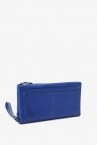 Women\'s large blue leather wallet