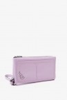 Women\'s large lavender leather wallet