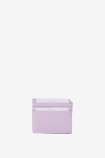 Women's lavender leather card holder