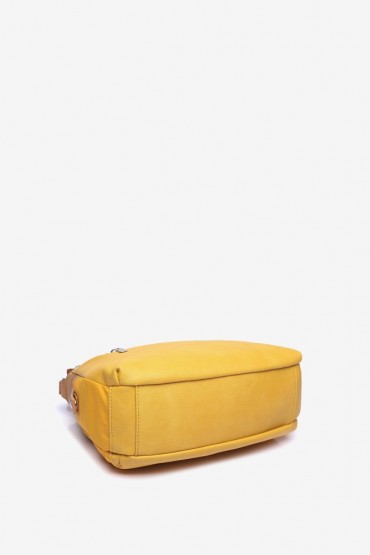 Women's yellow cross-body bag