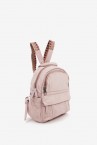 Women\'s backpack in pink washed leather