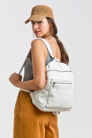 Medium women's white backpack