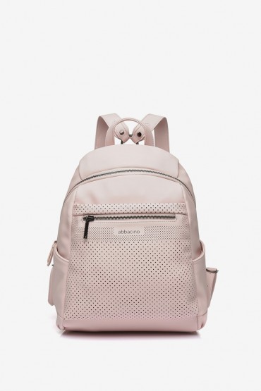 Medium women's pale pink backpack