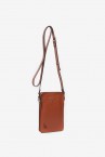 Orange leather phone bag