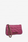 Fuchsia toiletry bag in recycled and padded materials