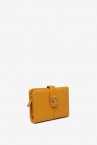 Amber leather small wallet