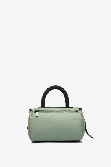 Green bowling bag with braided strap
