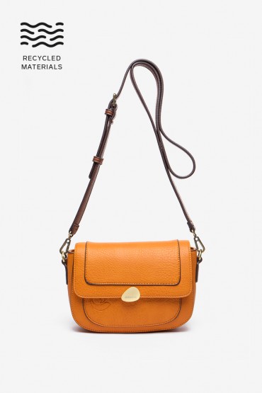 Amber shoulder bag in recycled materials