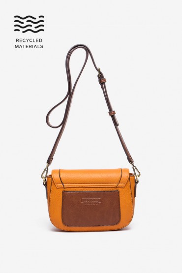 Amber shoulder bag in recycled materials