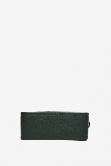 Green patent leather crossbody bag
