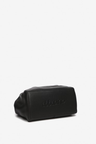 Black leather crossbody bag