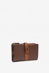 Bronze two-tone leather medium wallet