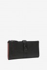 Black leather large wallet