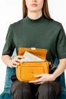 Amber shoulder bag in recycled materials