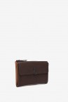 Brown leather small wallet