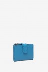 Blue small leather wallet