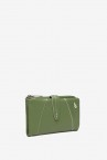 Green medium leather wallet