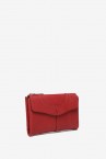 Red medium leather wallet
