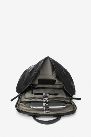 Black mimetic laptop backpack
