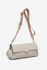 Grey crossbody bag in recycled materials