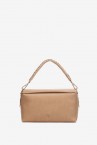 Taupe shoulderbag in recycled materials