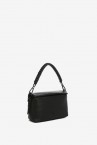 Black small handbag in recycled materials