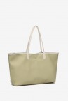 Green reversible shopper bag
