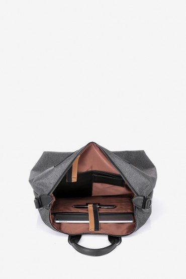 Grey multi-pocket bag