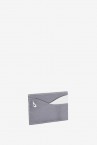 Silver leather card holder