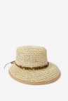 Beige straw hat