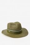 Green fedora hat