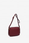 Burgundy leather crossbody bag