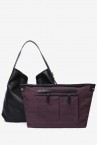 Black leather shoulder bag