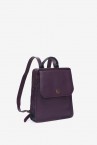 Purple leather backpack