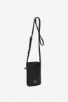 Black leather mobile phone bag