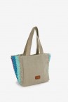 Green small beach bag