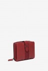 Burgundy leather small wallet