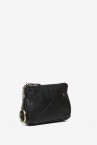 Black leather coin purse