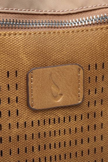 Kamel nylon hand bag with die-cutting