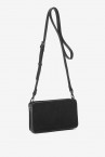 Crossbody bag in black recycled materials