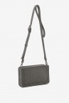 Crossbody bag in grey recycled materials