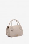 Handbag in beige recycled materials