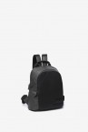 Backpack in black recycled materials