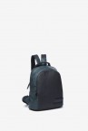 Backpack in blue recycled materials