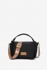 Nylon crossbody bag in black