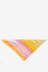 Orange bandana with geometric print