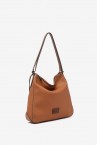 Bolso-mochila en materiales reciclados cognac