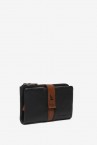 Black leather medium wallet