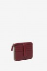 Burgundy leather coin purse-card holder